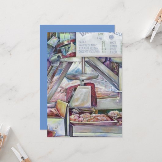 Terug in Tien minuten, vergeten de verjaardag van  Kaart (Voorkant / Achterkant in situ)