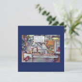 Terug in Tien minuten, vergeten de verjaardag van  Kaart (Staand voorkant)