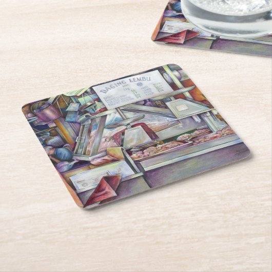 Terug in Tien minuten, vergeten de verjaardag van  Kartonnen Onderzetters (Schuin)