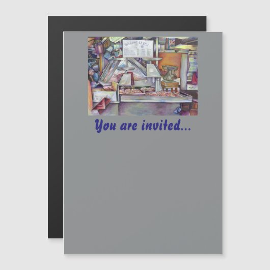 Terug in Tien minuten, vergeten de verjaardag van Magnetische Uitnodiging (Voorkant / Achterkant)