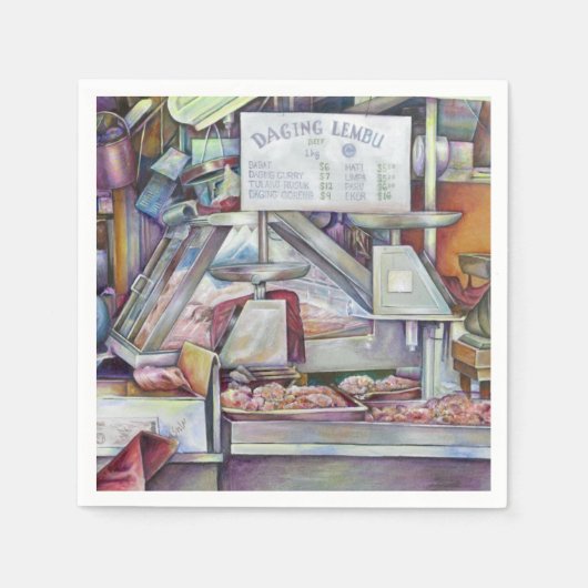 Terug in Tien minuten, vergeten de verjaardag van  Servetten (Voorkant)