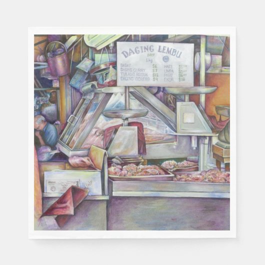 Terug in Tien minuten, vergeten de verjaardag van  Servetten (Voorkant)