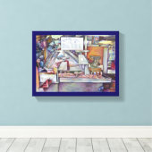 Terug in Tien Minuten Vergeten Vrouw Verjaardag Ca Canvas Afdruk (Insitu (Houten vloer))