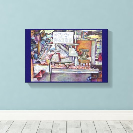 Terug in tien minuten vergeten vrouw verjaardag canvas afdruk (Insitu (Houten vloer))