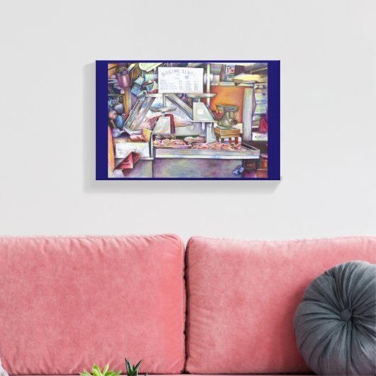 Terug in tien minuten vergeten vrouw verjaardag canvas afdruk (Insitu (Woonkamer))