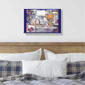 Terug in tien minuten vergeten vrouw verjaardag canvas afdruk (Insitu (Slaapkamer))