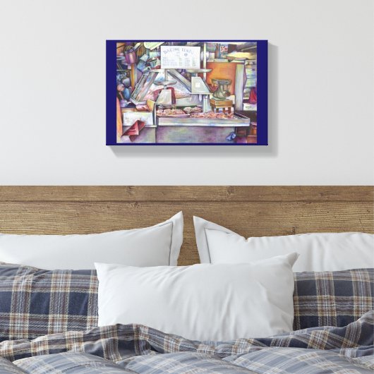 Terug in tien minuten vergeten vrouw verjaardag canvas afdruk (Insitu (Slaapkamer))