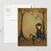 Terug in zwart briefkaart (Voorkant / Achterkant)