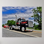 Terug in zwarte superliner Poster (Voorkant)