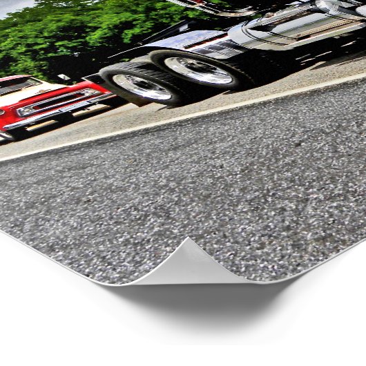 Terug in zwarte superliner Poster (Hoek)