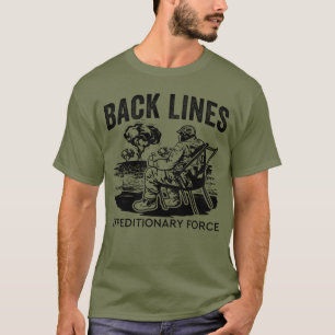 Terug Lijnen Expeditionaire Force Stoel Force Forc T-shirt