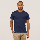 Terug Logo | Personeel van Navy Business Modern T-shirt (Voorkant volledig)