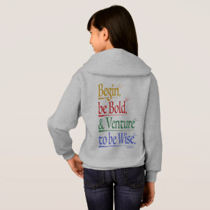 Terug - Magische Horace Quote Kinder Hoodie