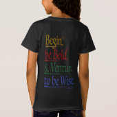 Terug - Magische Horace Quote Meisjes' Slim T-shirt (Achterkant)