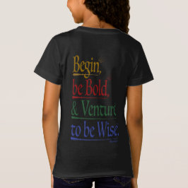 Terug - Magische Horace Quote Meisjes' Slim T-shirt