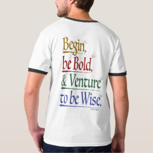Terug - Magische Horace Quote Ringer T-shirt