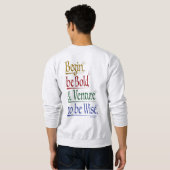Terug - Magische Horace Quote Sweatshirt (Achterkant volledig)
