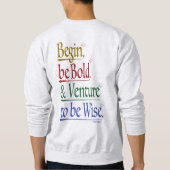 Terug - Magische Horace Quote Sweatshirt (Achterkant)