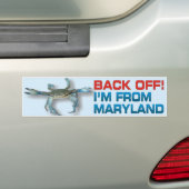 Terug - Maryland Crab - Bumpersticker (Op auto)