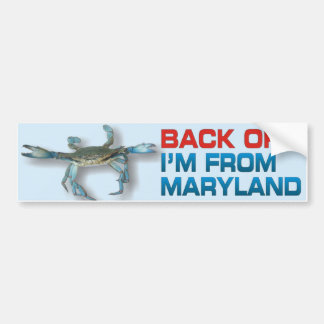 Terug - Maryland Crab - Bumpersticker