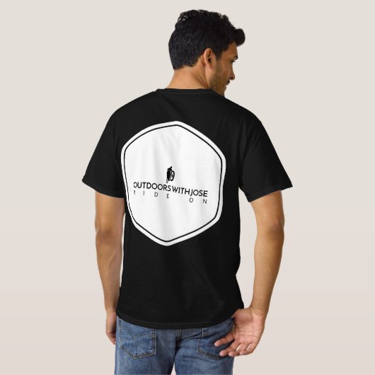 Terug MTB Ride Op T-Shirt (Achterkant volledig)