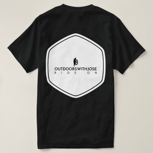 Terug MTB Ride Op T-Shirt (Design achterkant)