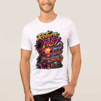 Terug naar 1987 — Retro Sunset Motel Tri-Blend Shirt