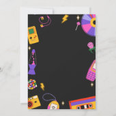 Terug naar 1990 Groovy Mixtape Verjaardagsfeest Kaart (Achterkant)