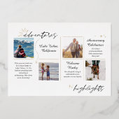 Terug naar 2022 Vooruitblikkend naar de Review van Folie Feestdagenkaart (Achterkant)