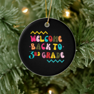 Terug naar 3e klas voor derdeklassers keramisch ornament