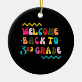 Terug naar 3e klas voor derdeklassers keramisch ornament (Voorkant)
