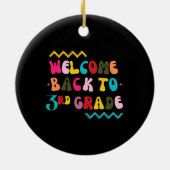 Terug naar 3e klas voor derdeklassers keramisch ornament (Achterkant)