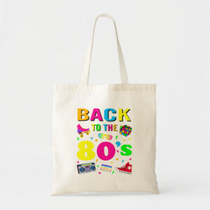Terug naar 80's  80s Retro 80s kostuum Tote Bag
