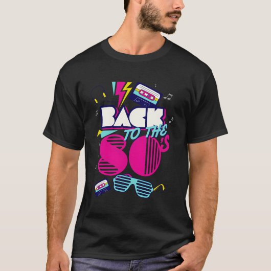 Terug naar 80's Ik hou van 80's T-shirt (Voorkant)