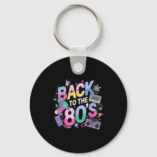 Terug naar 80s Jaren 80 Vintage Eighties Retro Ver Sleutelhanger