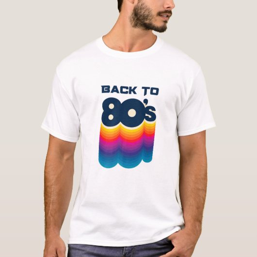 Terug naar 80's T - shirts Retro I Love 80's Grap (Voorkant)