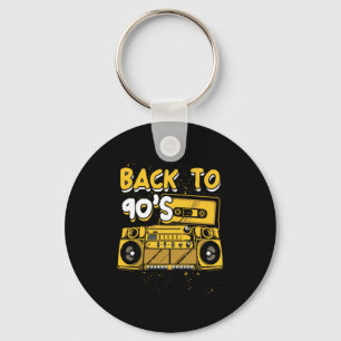 Terug naar 90 s Retro  Cassettebandje Gift Sleutelhanger