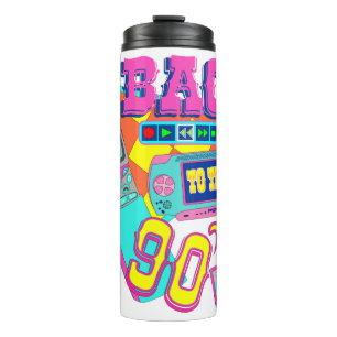 Terug naar 90s Neon Arcade Thermosbeker