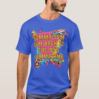Terug naar 90s Zomertijd Retro 1990 Zomer tropisch T-shirt