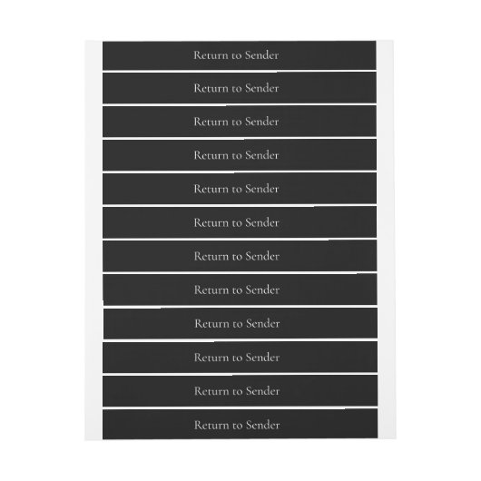 Terug naar adreslabels van afzender (Vel)