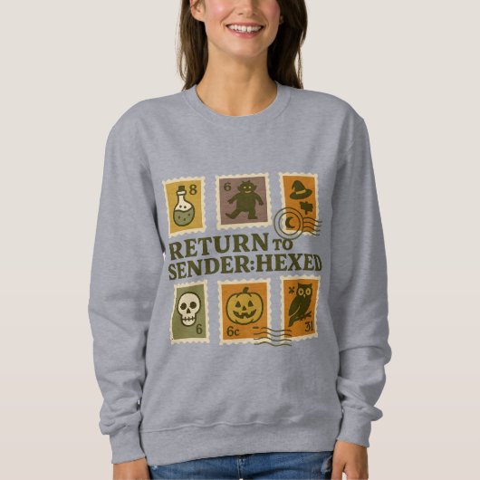 Terug naar Afzender: Hexed Halloween Stamp Shirt (Voorkant)
