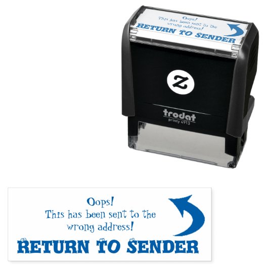 Terug naar Afzender leuke stempel (In situ)