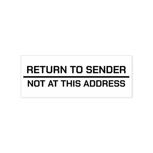 Terug naar afzender Niet op dit adres Rubberstempel (Afrduk)