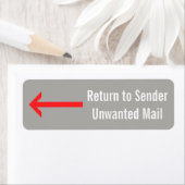 "Terug naar afzender", "Ongewenste e-mail" + Pijll Etiket (Insitu)