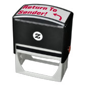 "Terug naar afzender" + Pijl-rubberen stempel (Product)