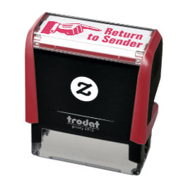 Terug naar afzender Vinger Pointing Mail Zelfinktende Stempel