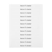 Terug naar afzender Wraparound Adreslabel (Vel)