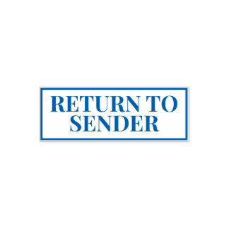 Terug naar Afzender Zelfinktende Stempel