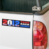 Terug naar Amerika 2012 Bumpersticker (Op Truck)