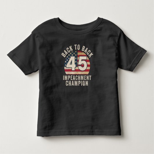 Terug naar Back Impeachment Champ American Flag Vi Kinder Shirts (Voorkant)